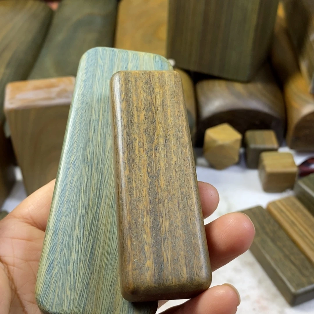 陶瓷绿檀木制工艺品15