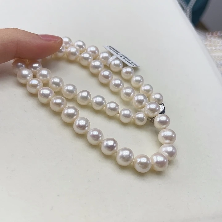 颈饰银S925镶嵌淡水珍珠➕9极光炫彩孤品