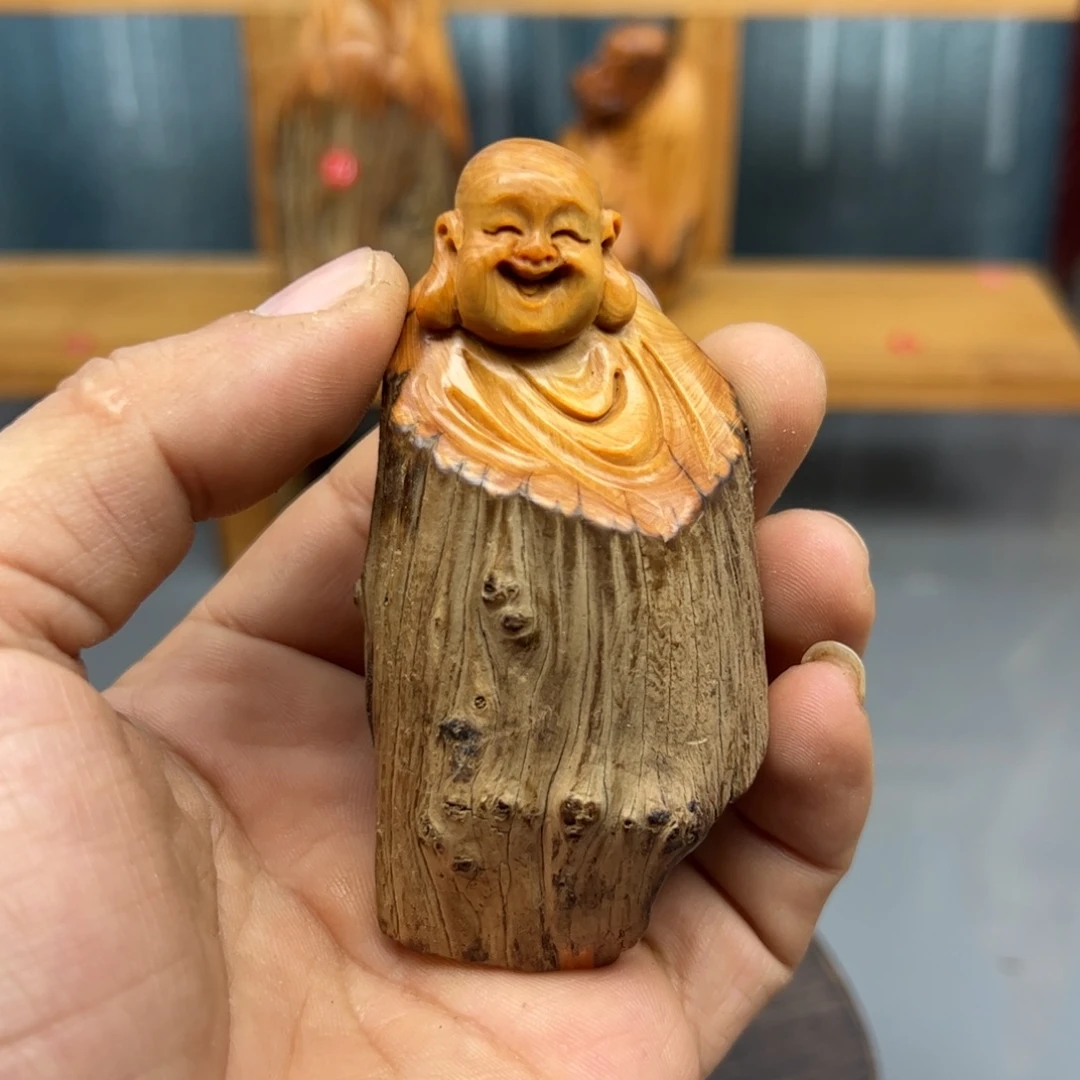 用***9木崖柏木摆件手把件