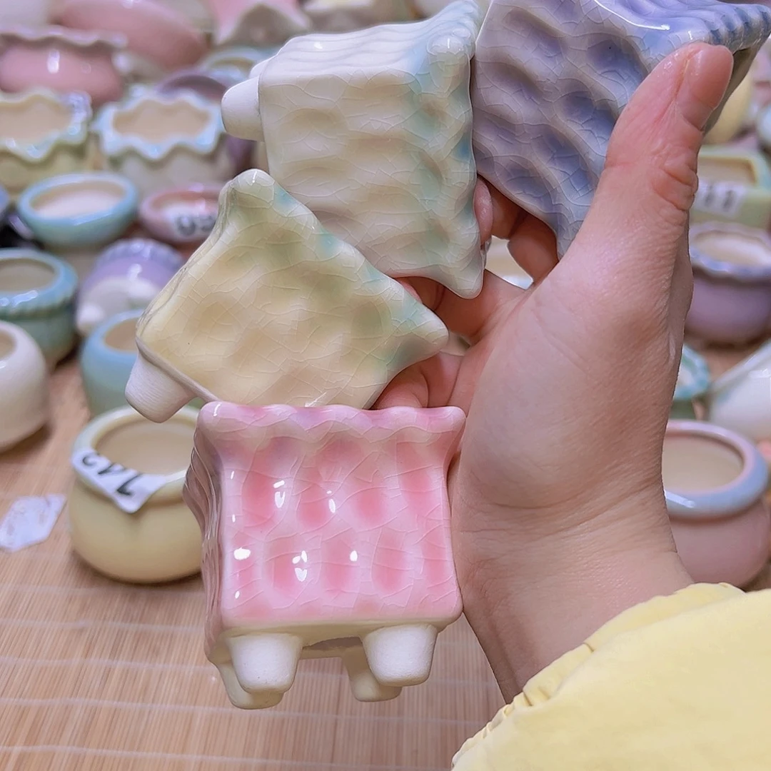 红陶陶瓷花盆满12包邮