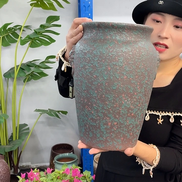 18×29 -粗陶花盆有孔-买买买