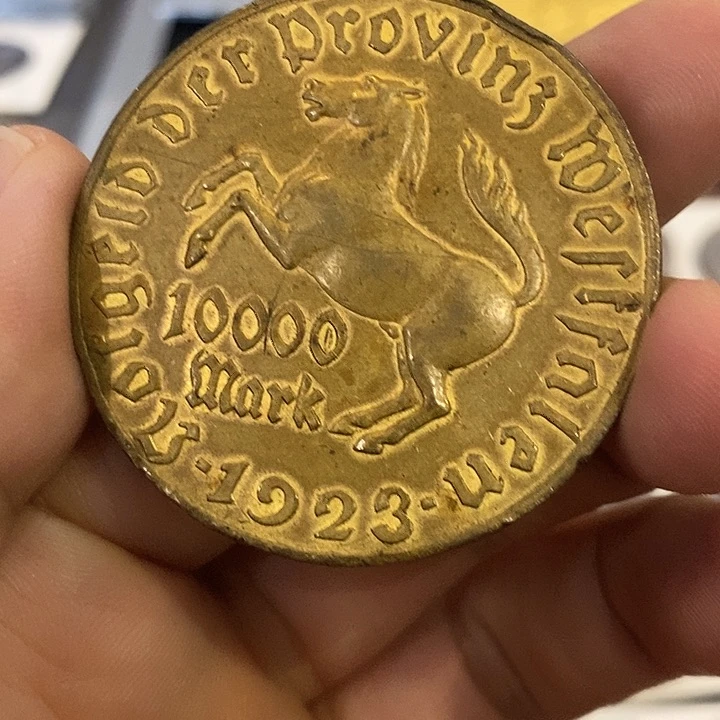 银Ag900德国10000马克铜币