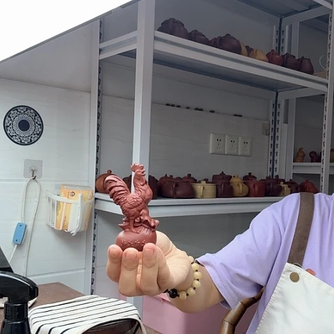 朱泥茶案鸡茶宠茶宠