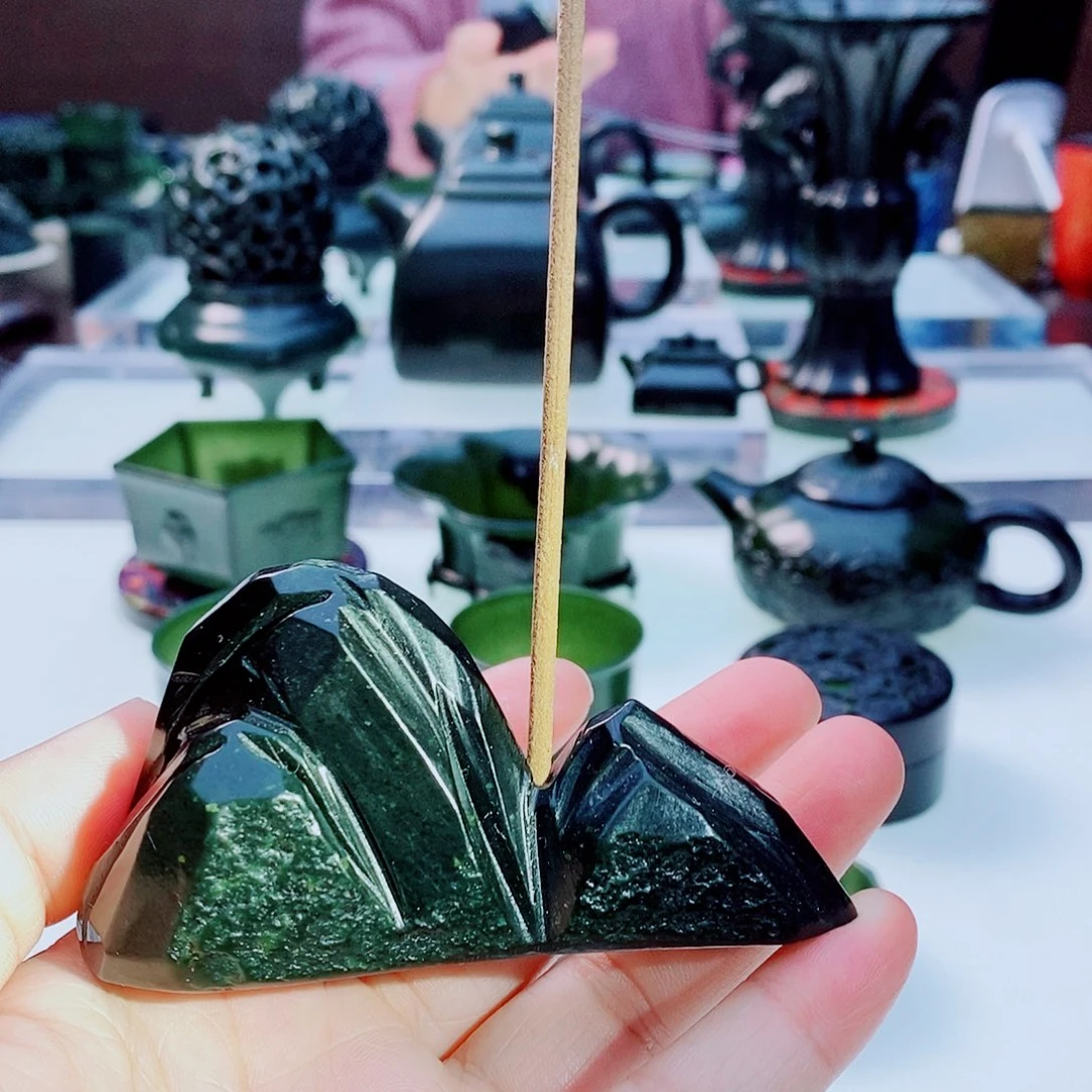 未镶嵌和田玉摆件笔架