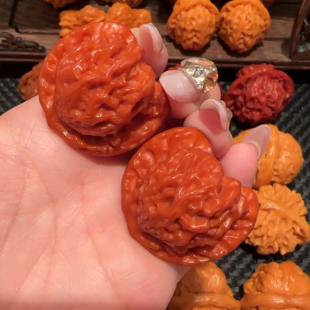 吊坠文玩核桃玉化粗筋盘山36精品1059