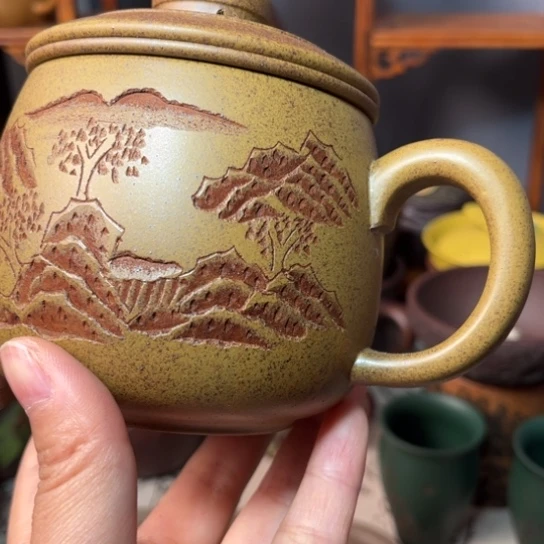 紫砂茶杯宜兴紫砂杯