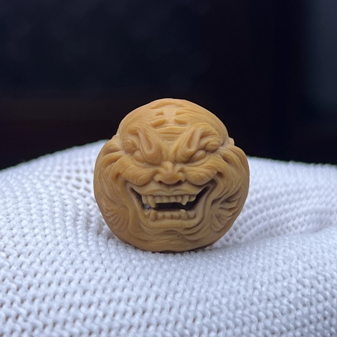 『精修虎王恶僧』18左右尺寸猴头核桃配饰挂件礼物全品有正常封口线