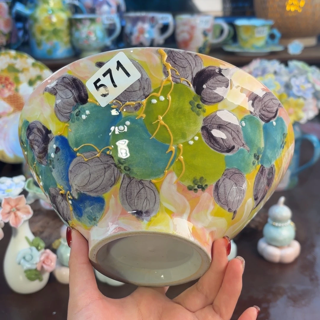 景德镇手绘高温釉下彩陶瓷茶具