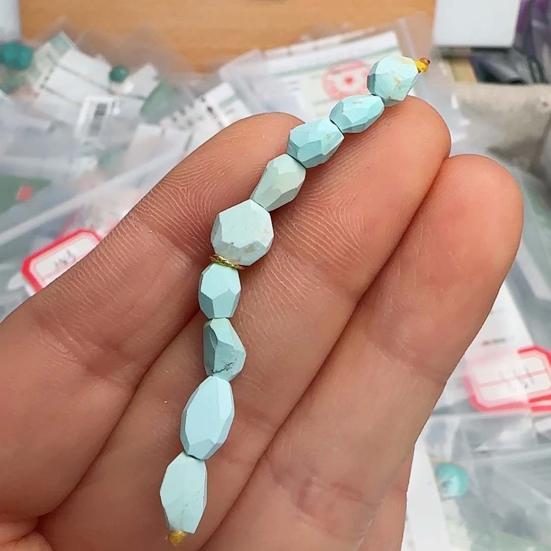 绿松石珠宝半成品未镶嵌