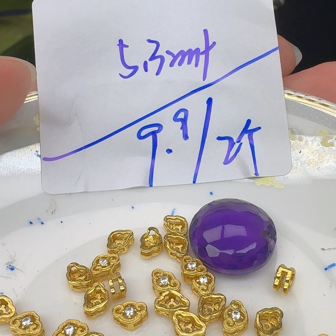 颈饰银S925镶嵌紫晶紫水晶925镶嵌21