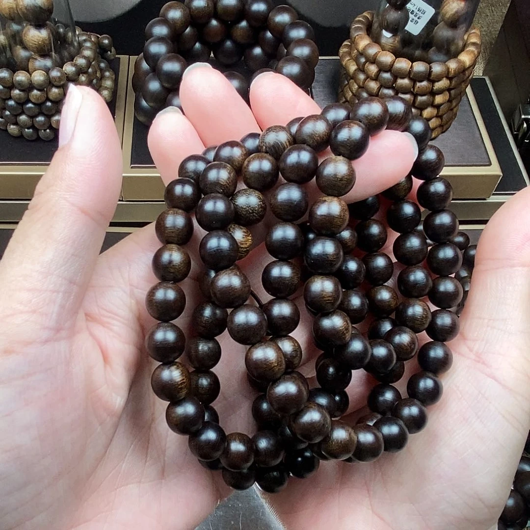 手串沉香快**光紫棋沉水