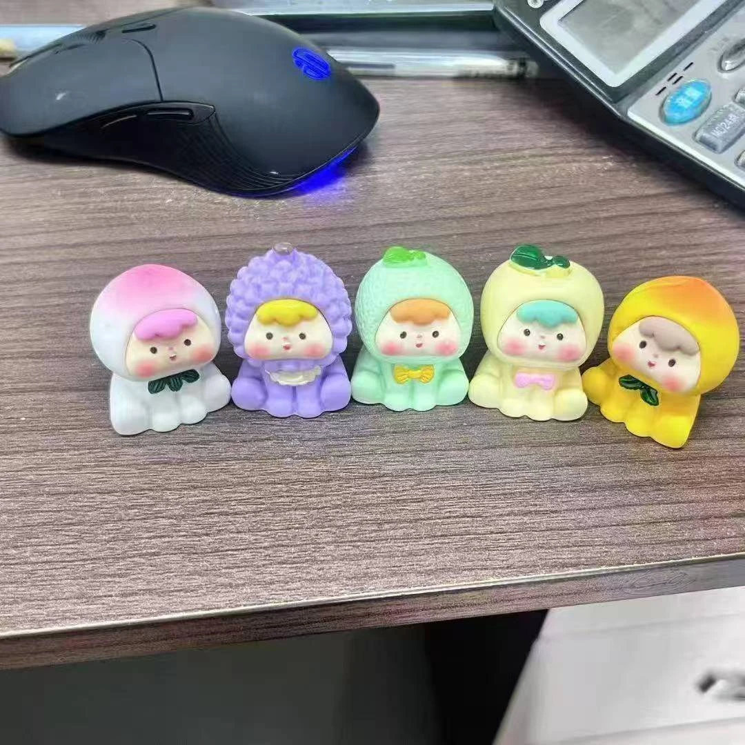 网红树脂新款配色水果混拆摆件