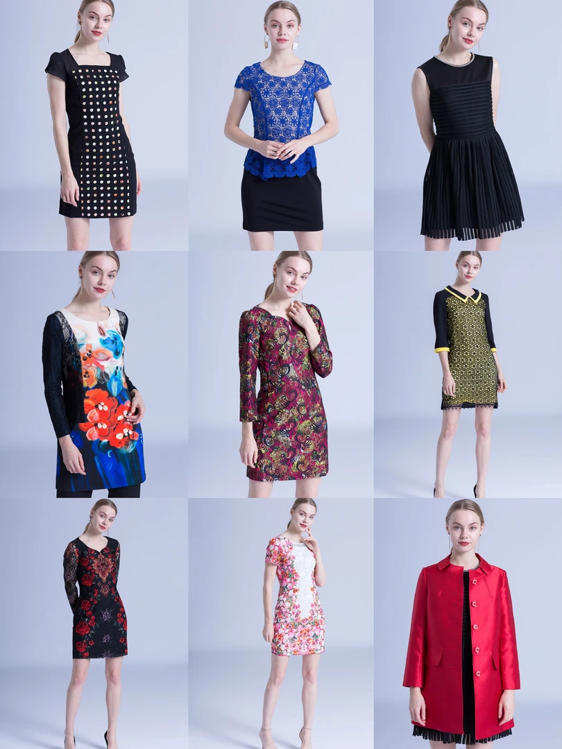 （1~40）（201-220）夏季时尚女装气质连衣裙套装高端品牌合集百搭