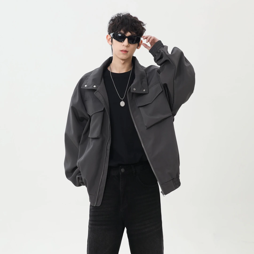 bomber轻骑兵短款外套男春季新款美式休闲百搭cleanfit飞行员夹克