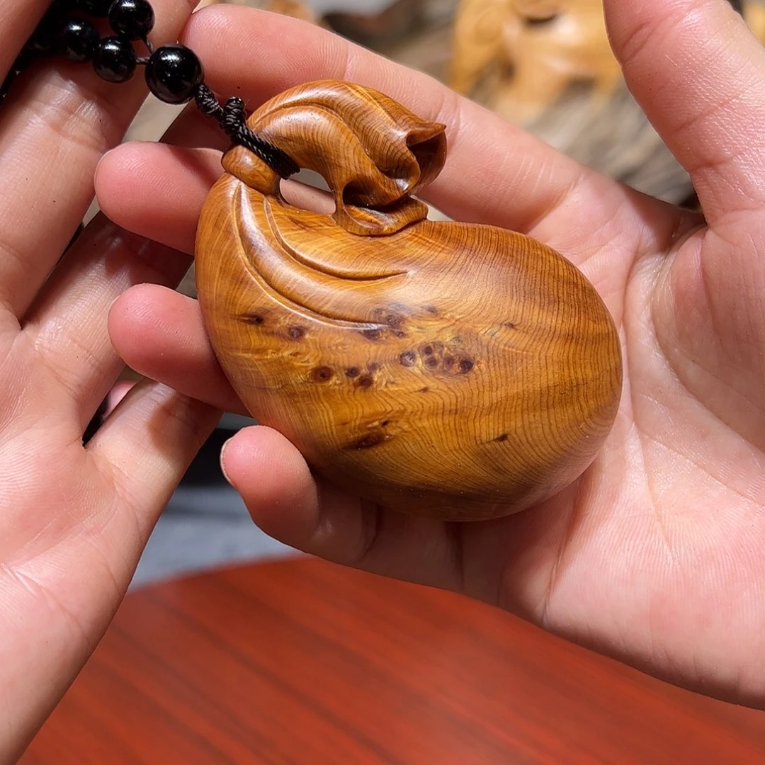 柏木崖柏木手把件摆件