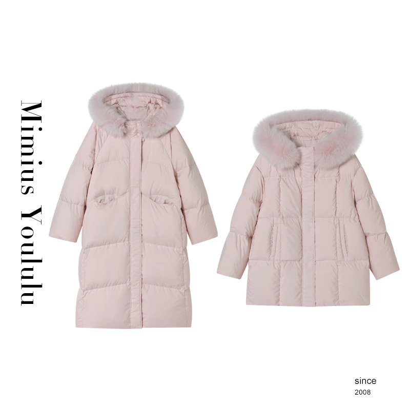 【mimius】喵喵 北岛雪山～大狐狸毛毛宽连帽松外套 汉服 F12300