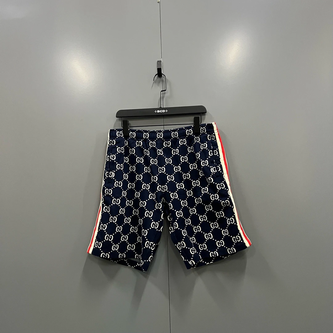 未使用 GUCCI/古驰 （ll）满印GG侧边短裤 L码/全新606249