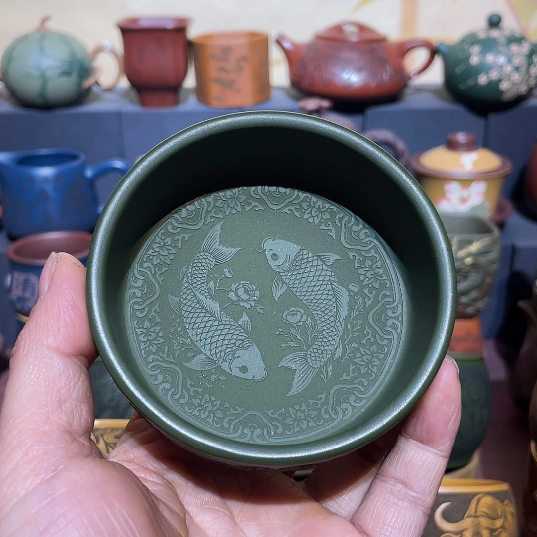 原矿紫砂手工主人杯