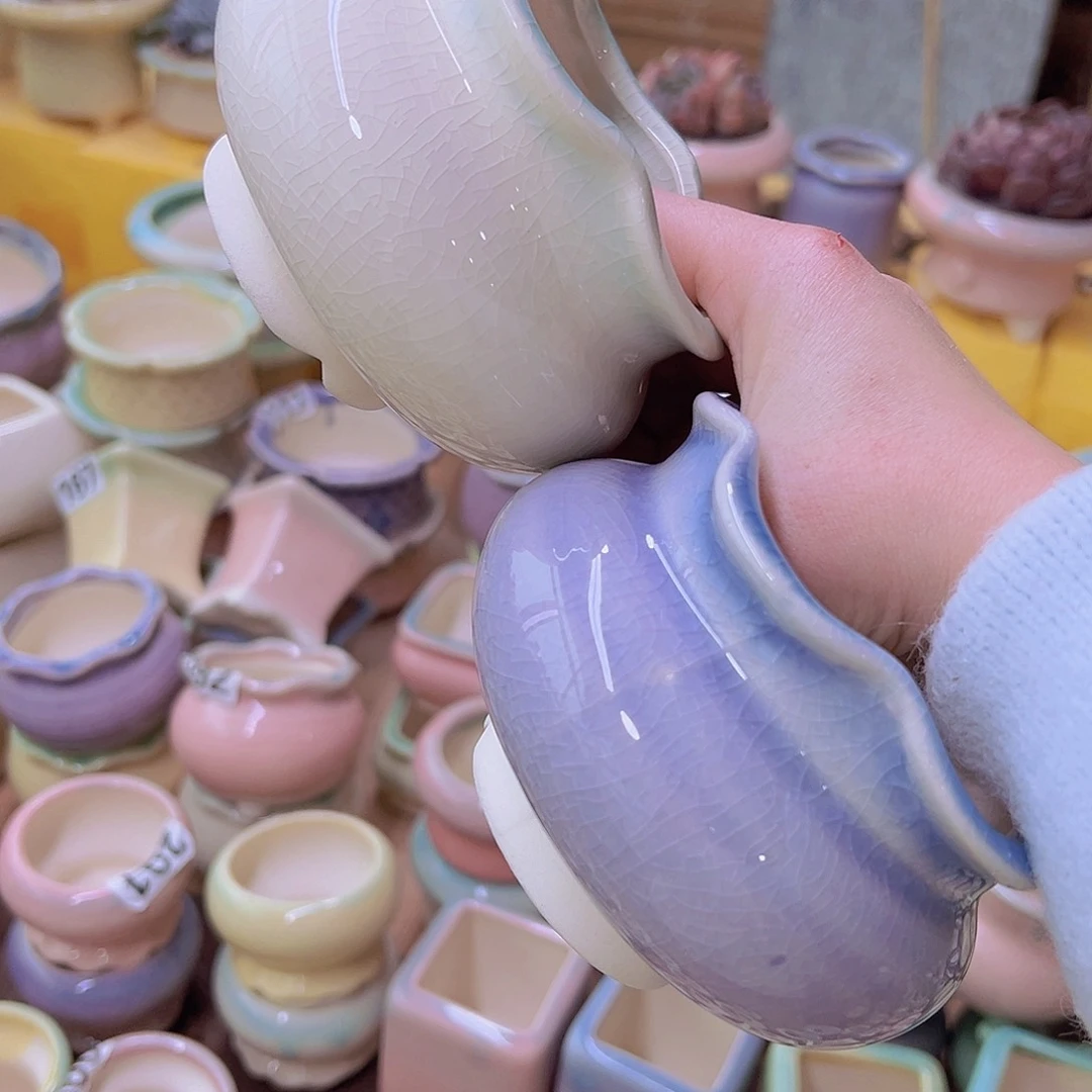 红陶陶瓷花盆当场满12包邮