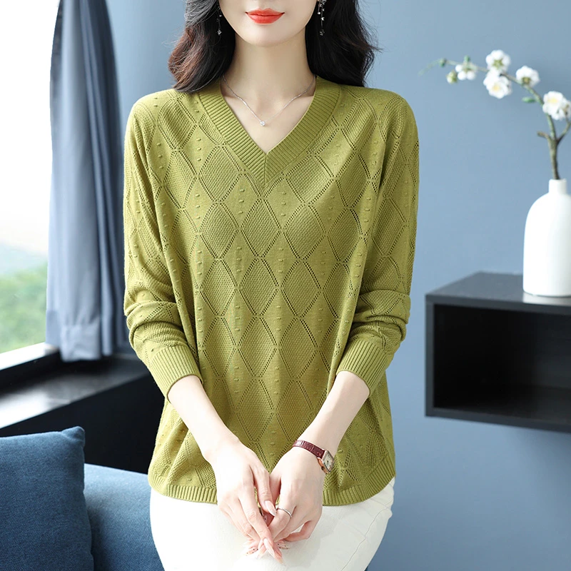 胖妈妈春装女款2025年新款长袖上衣大码女装春秋气质打底衫显瘦薄