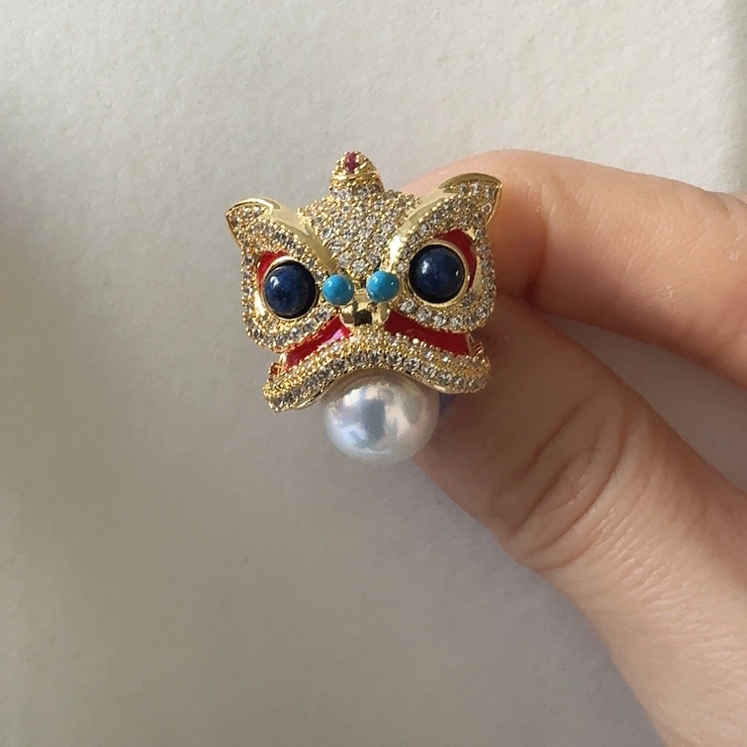 胸饰淡水珍珠合金