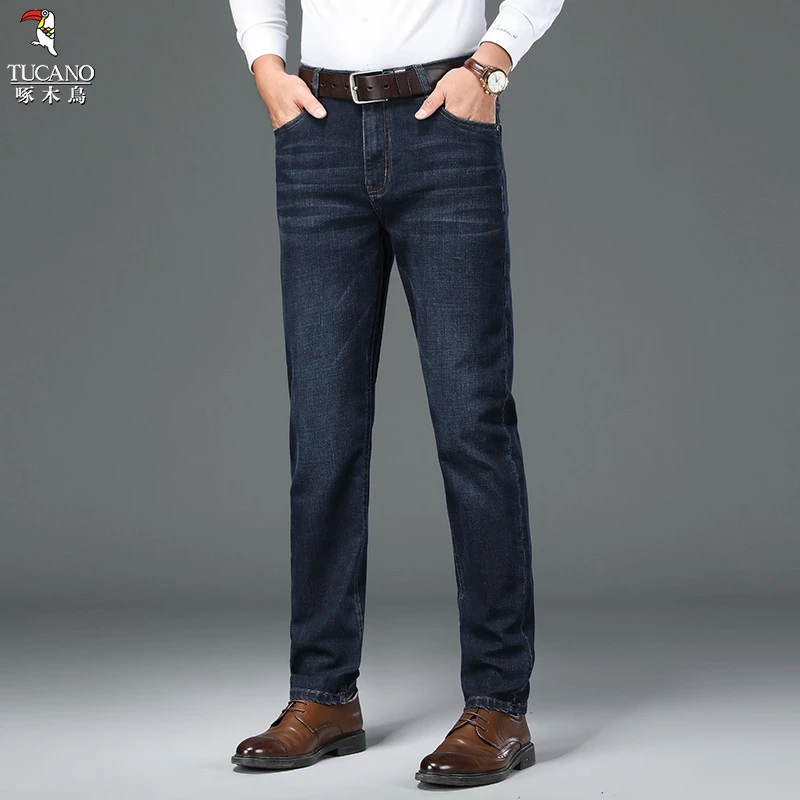 啄木鸟2025春季新款时尚潮流百搭亲肤经典日常牛仔裤男士裤子