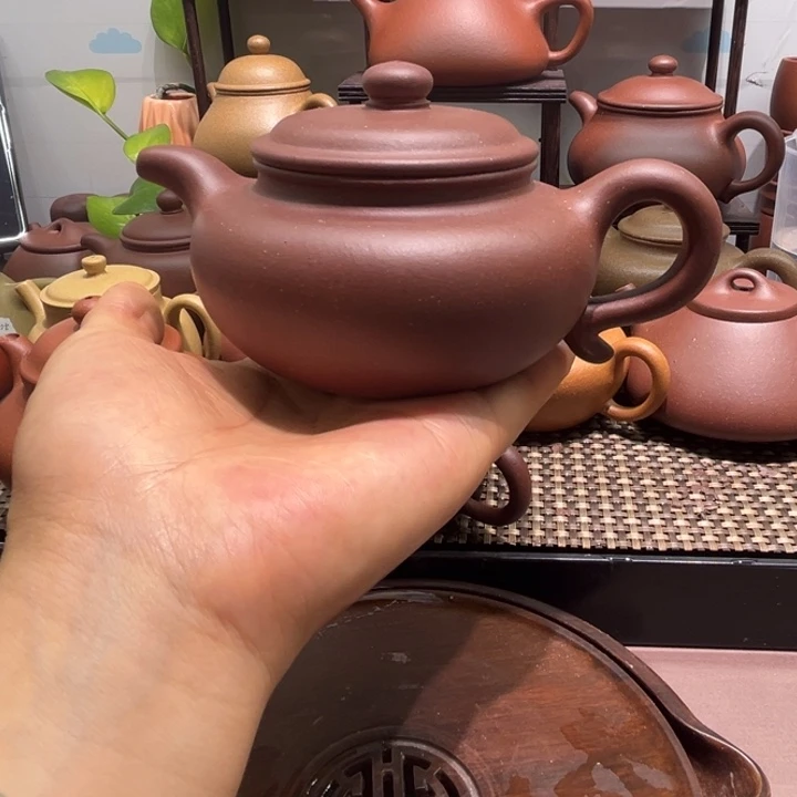 紫砂茶壶台西底槽清仿古260