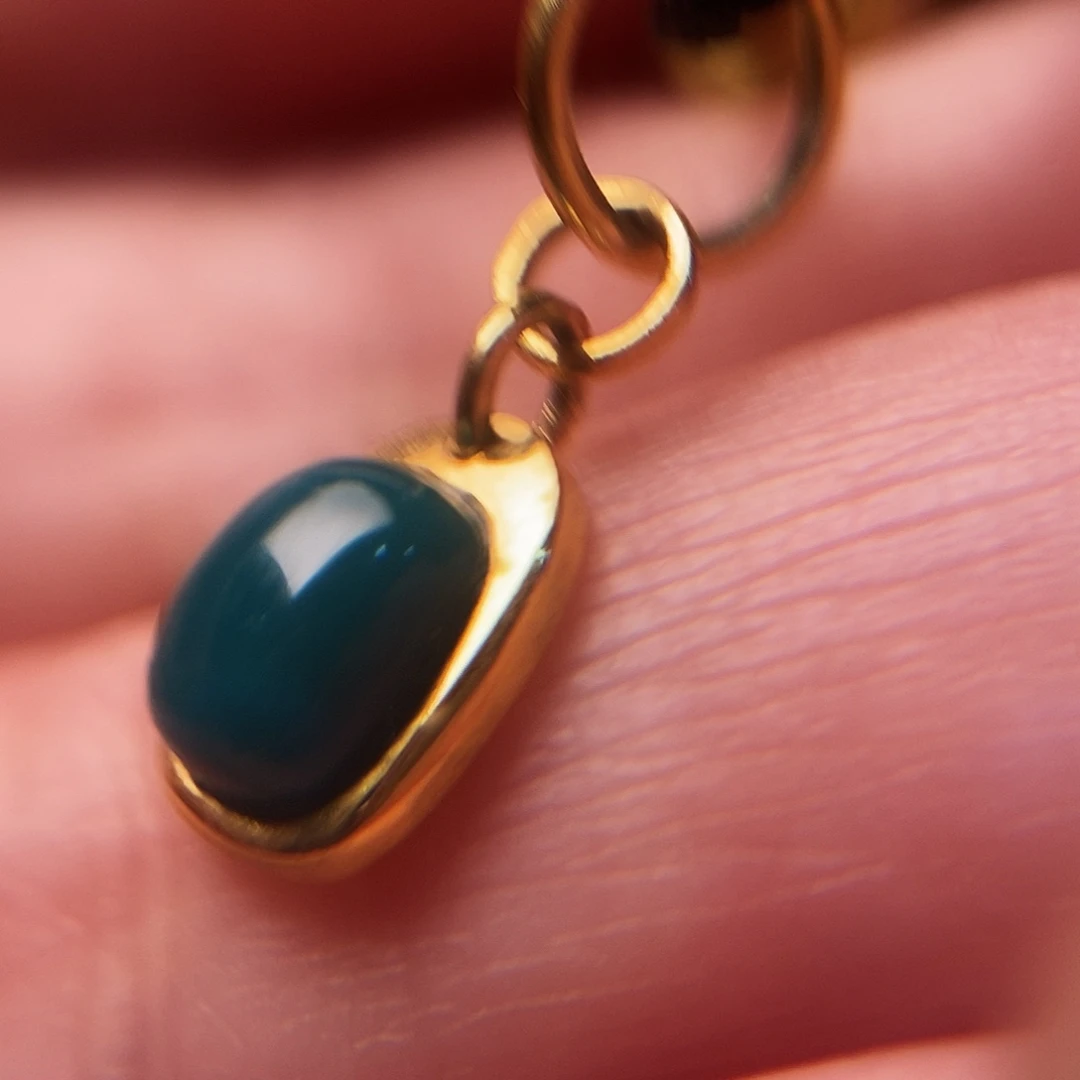 绿松石18K金镶嵌配饰