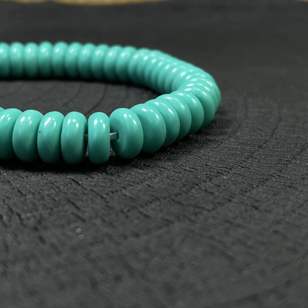 0208百搭DIY绿8毫米隔片配珠