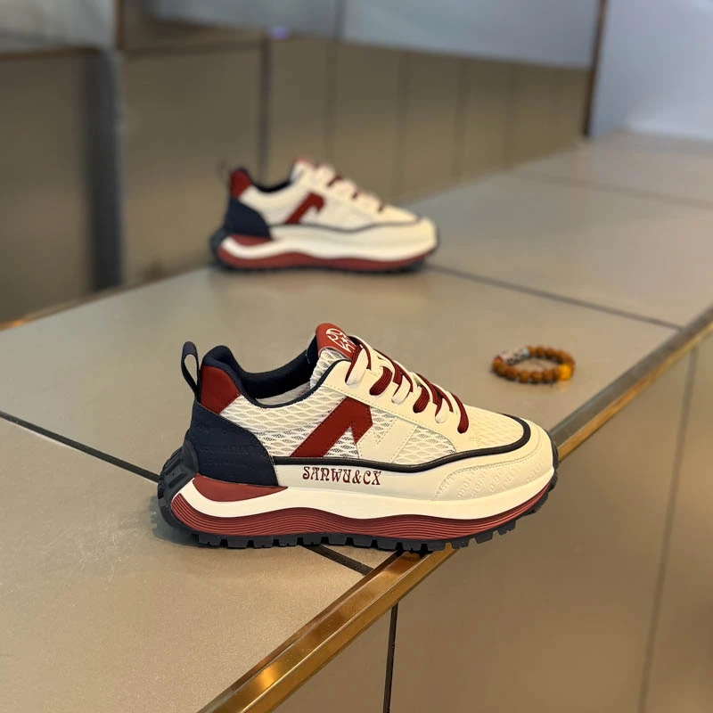 拼色厚底休闲男鞋百搭潮款男士鞋子高级感网红款轻奢痞帅小众个性