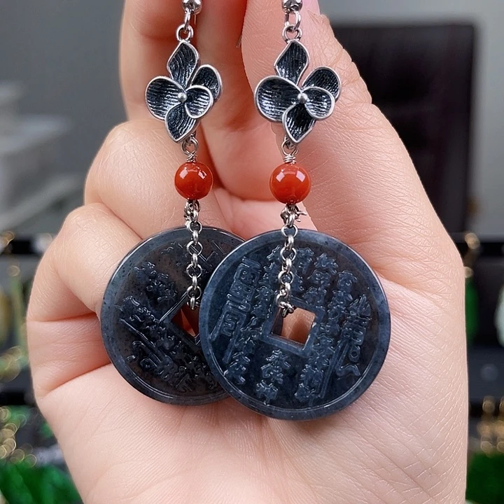 翡翠耳饰未镶嵌饰品