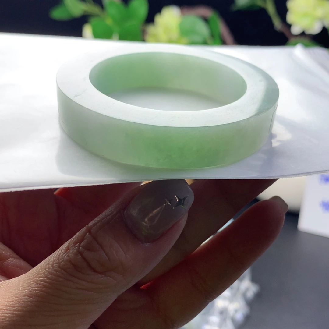 定制翡翠未镶嵌翡翠手镯48_53