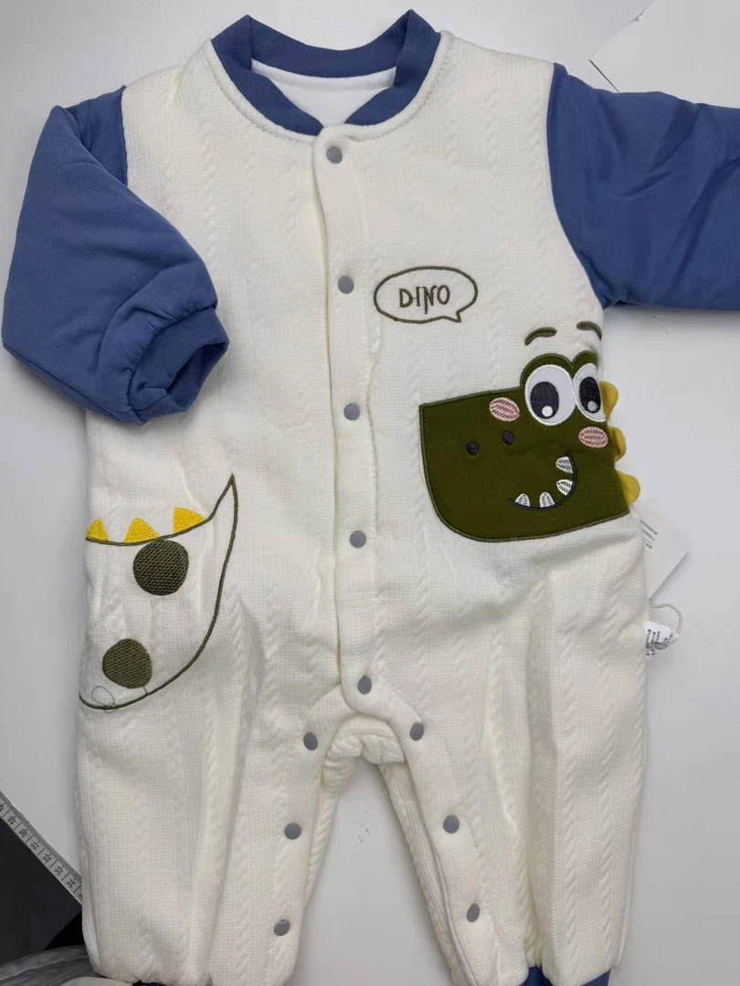 长袖A类造型长爬款通用秋冬婴儿冬季纯棉哈衣爬服幼儿宝贝闭裆