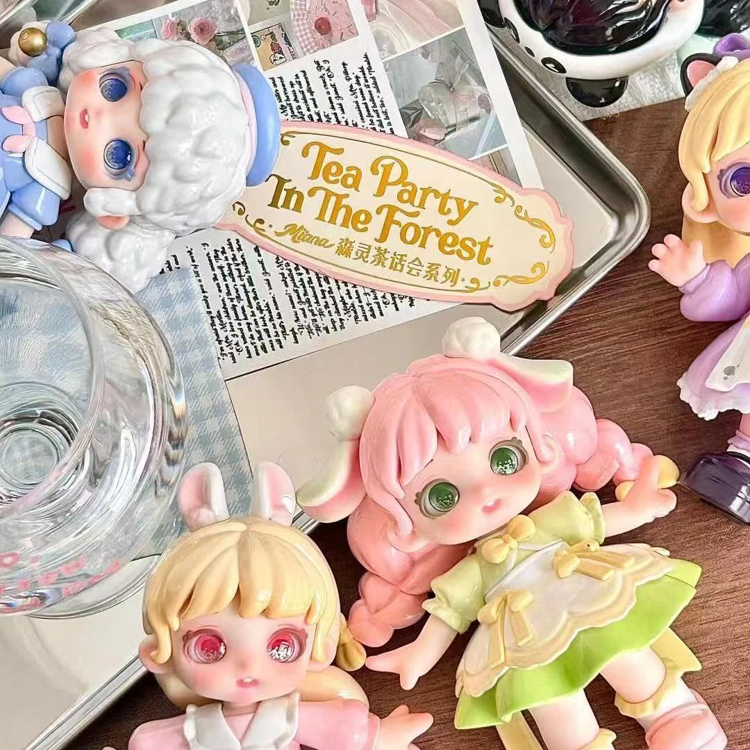 （代拆）正版米娜Miana森灵茶话会系列M盒 创意DIY桌面摆件卧室装饰
