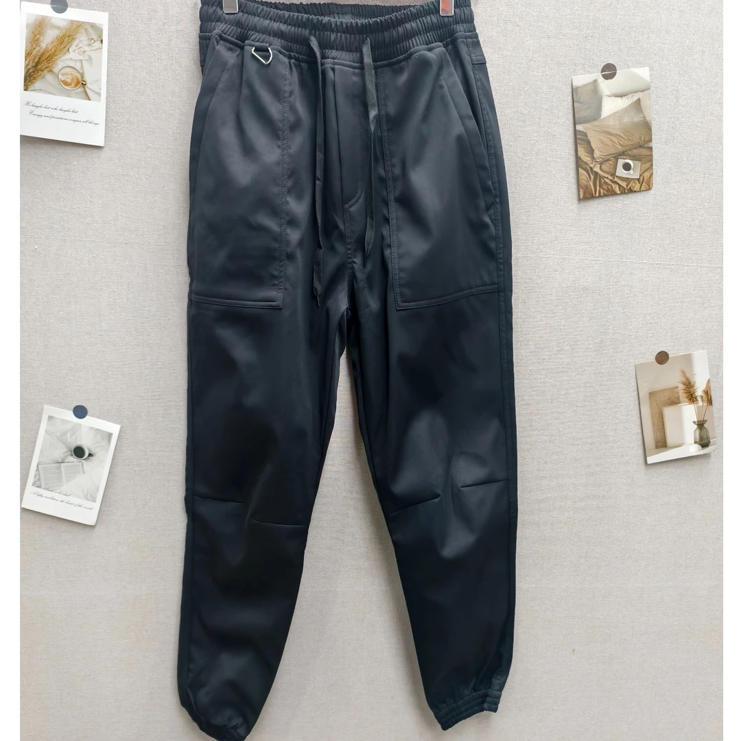 【品牌断码清货】049春秋加绒新款男士卫裤宽松束脚裤男款213