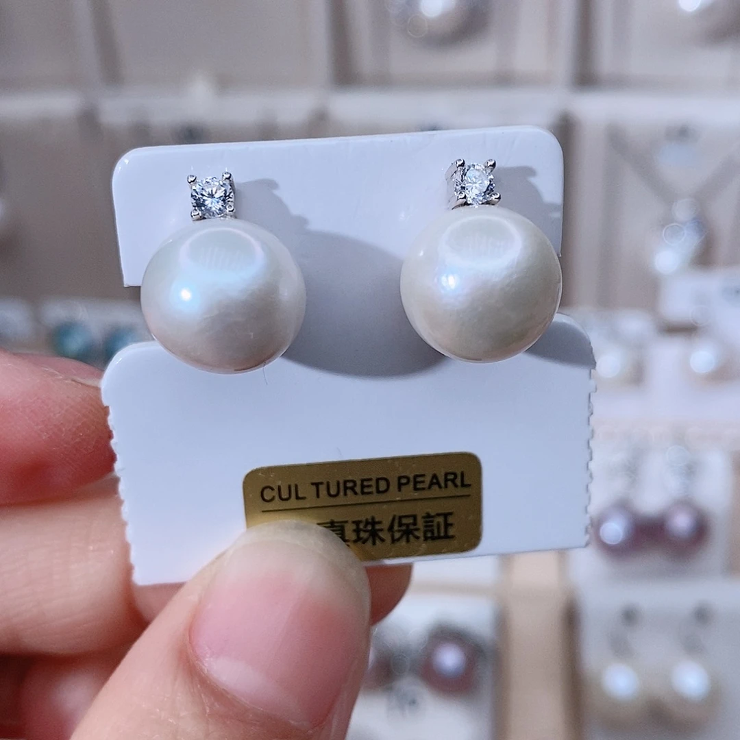 颈饰银S925镶嵌淡水珍珠