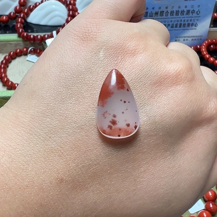 未镶嵌吊坠南红玛瑙高冰水草花