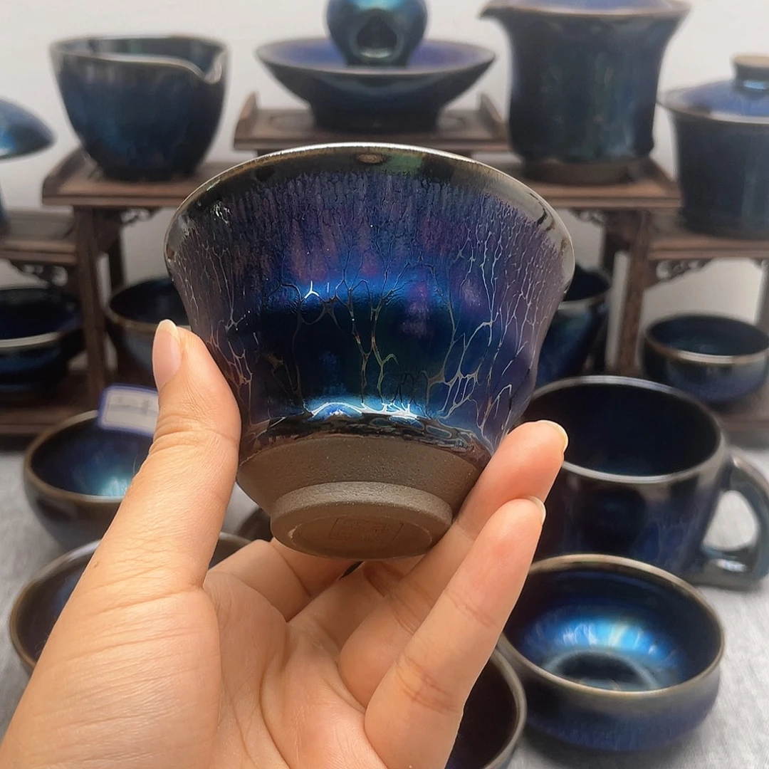 瓷纯手工次品竹节手握杯