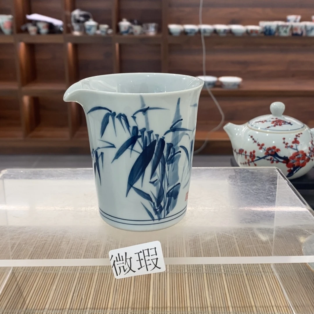釉下彩老陶泥手工绘制