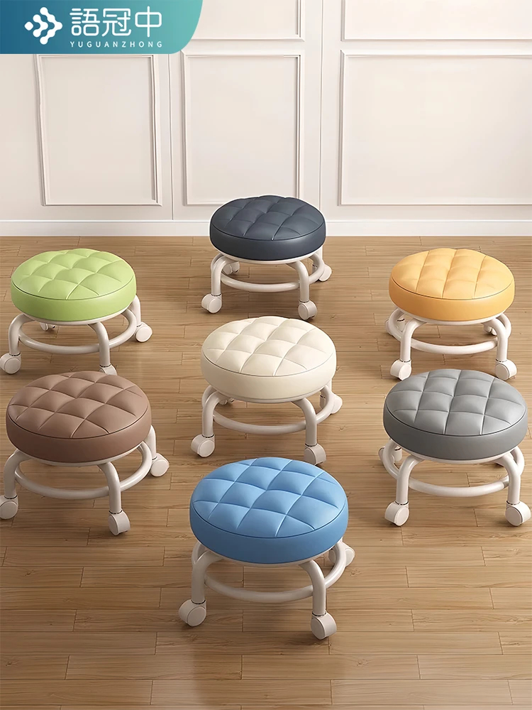 【冲量专属】关税椅子外贸单高品质万向轮小凳子家用现代简约大人