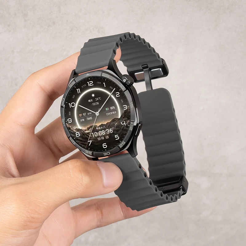 适用华为gt6/5表带gt4手表watch5/4/3pro磁吸海洋硅胶表带运动夏
