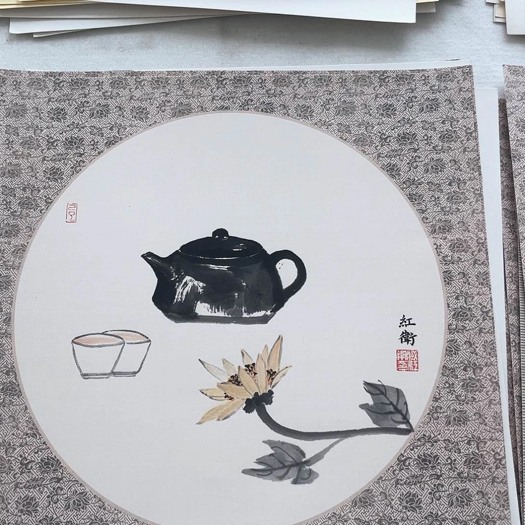 国画藏红卫卡纸哈哈哈