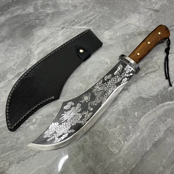 麒麟宝刀一体龙骨斩骨刀结实耐用烧腊刀