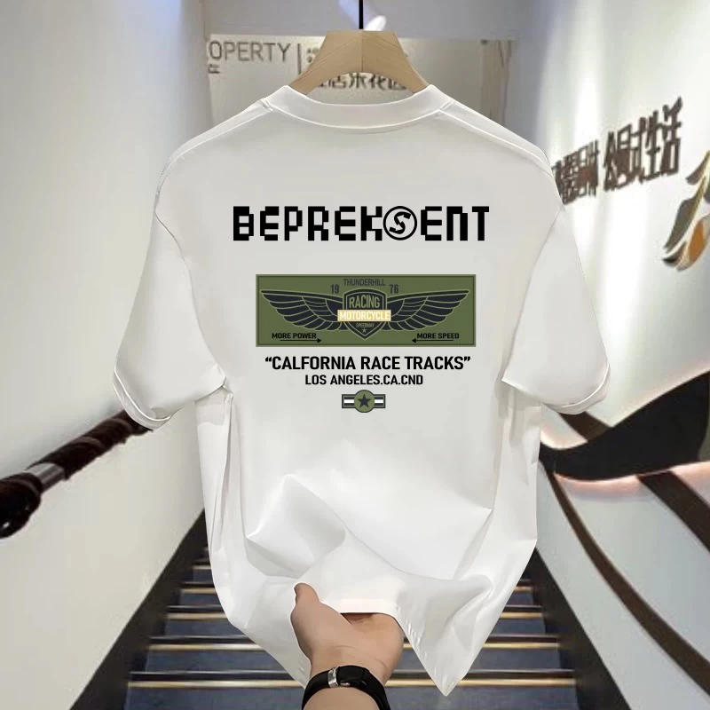 时尚春夏季新款短袖男潮流卡通半袖ins潮牌T恤百搭美式休闲半袖衣