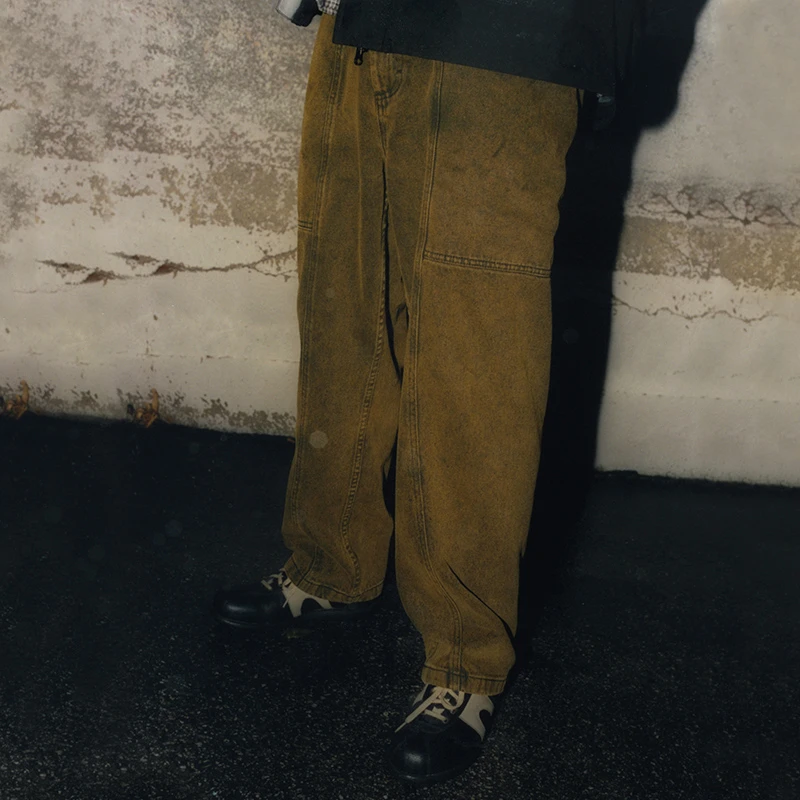 Polar Skate Co Jiro Pants 重磅刺绣大口袋直筒宽松滑板牛仔长裤