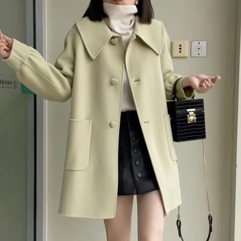 251号（爱心扣子款）分颜色分尺码限量款高级质感大衣鱼服