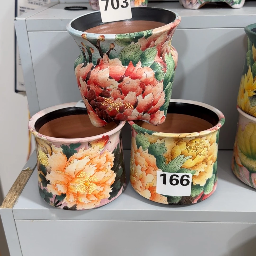 *****补差价链接花盆手绘花盆