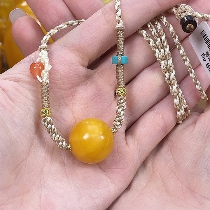 琥珀未镶嵌裸石琥珀蜜蜡 微瑕J