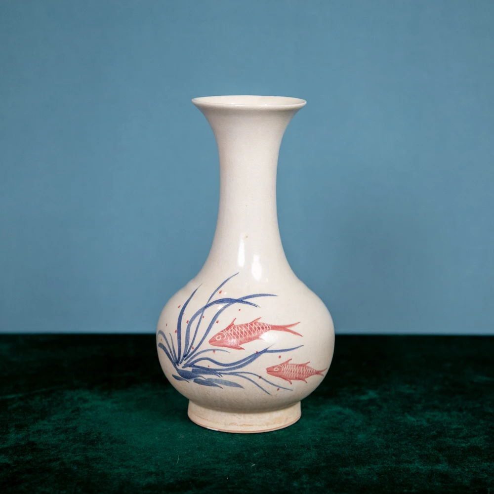 青花鱼藻纹赏瓶QH-110151