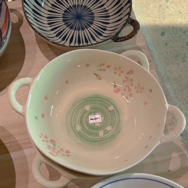 陶瓷樱花7.5寸双耳碗111111